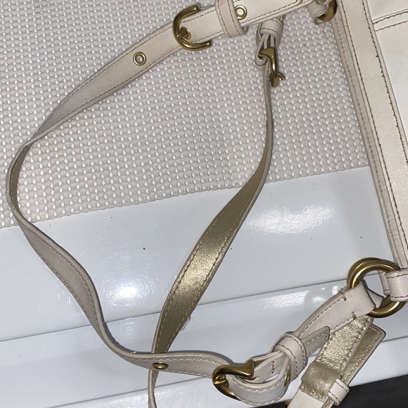 Coach White leather vintage satchel purse - Picture 10 of 14
